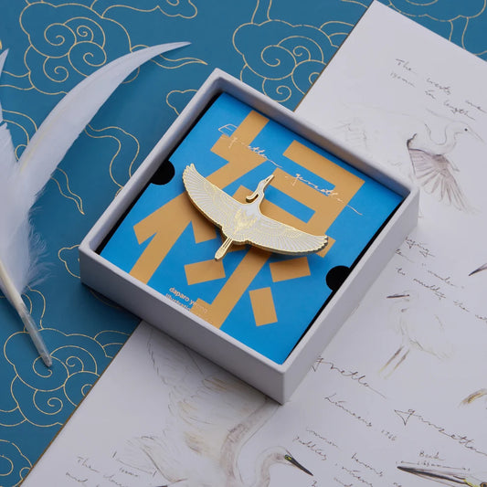 Egret Brooch