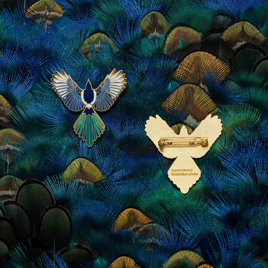 Magpie Brooch