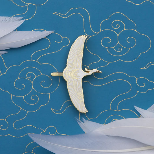 Egret Brooch