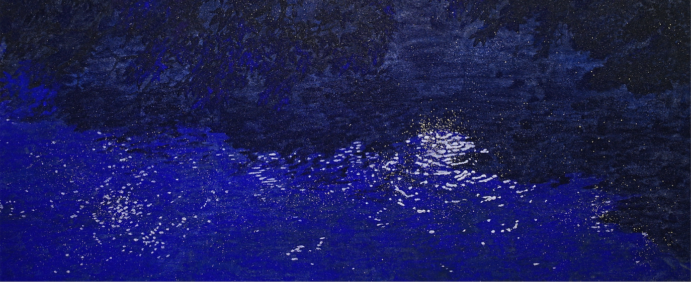 Shimmering Breath: Night Water Shadows