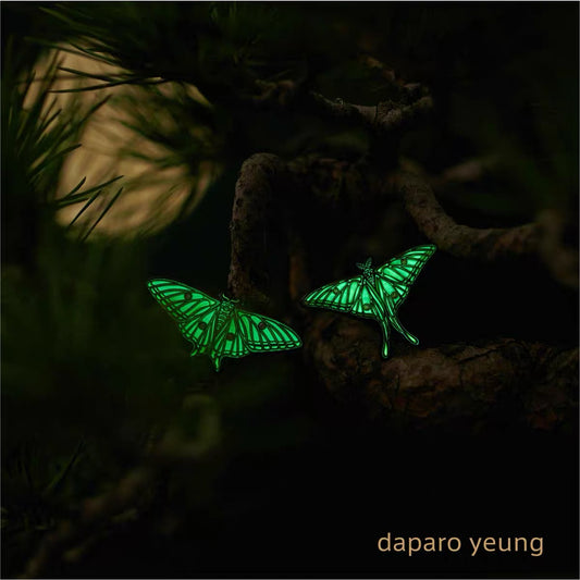 Luminous Golden Kaiserihind Butterfly